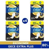 Orkid Ultra Extra 4'lü Gece Extra Plus 20'li x4 Adet