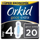 Orkid Ultra Extra Gece Ekonomik 20 Adet Hijyenik Ped