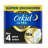 Orkid Ultra Extra Gece Hijyenik Ped 16 ' Lı - No 4