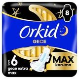 Orkid Ultra Extra Gece Maxi Ped Dörtlü Paket 8’li