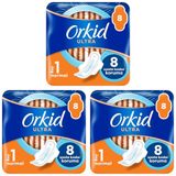 Orkid Ultra Extra Normal (Boy 1) 8 Adet Hijyenik Ped 3lü paket