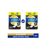 Orkid Ultra Gece Ekstra Plus (boy 5) 20 Adet Hijyenik Ped 2 Adet