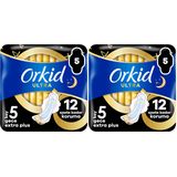 Orkid Ultra Gece Ekstra Plus (Boy 5) 5 Adet Hijyenik Ped 2li paket