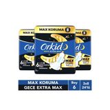Orkid Ultra Gece Extra Max (Boy 6) 8 Adet Hijyenik Ped x3