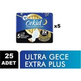 Orkid Ultra Gece Extra Plus Boy 5 Hijyenik Ped 25'Li - 1