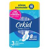 Orkid Ultra Gündüz Boy:3 16 Adet Süper Ekonomik Hijyenik Ped