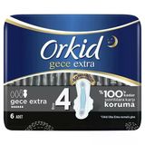 Orkid Ultra Hijyenik Ped Gece Ekstra 6Lı