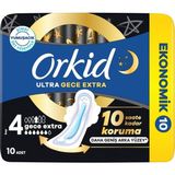 Orkid Ultra Hijyenik Ped Gece Ekstra (Boy 4) Ekonomik Paket 10 Adet Ped