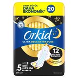 Orkid Ultra Hijyenik Ped Gece Ekstra Plus (Boy 5) 20 Adet Ped