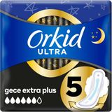 Orkid Ultra Hijyenik Ped Gece Extra Plus (Boy 5) 5 Adet Ped