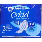 Orkid Ultra Hijyenik Ped Gece Gündüz Tekli Paket 6 Ped 4015400041504