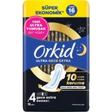 Orkid Ultra Hijyenik Ped Süper Ekonomik Paket Gece Extra (Boy 4) 16 Adet Ped