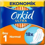 Orkid Ultra Normal 18 Paket Hijyenik Ped 3 mm İnce Güvenli Koruma ile Rahatlık Sunar