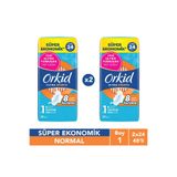 Orkid Ultra Normal (Boy 1) 24 Adet Süper Ekonomik Hijyenik Ped x2