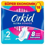 Orkid Ultra Uzun 18'li Ekstra Dörtlü Hijyenik Ped