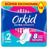 Orkid Ultra Uzun (Boy 2) 18 Adet Süper Ekonomik Hijyenik Ped