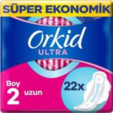 Orkid Ultra Uzun Hijyenik Ped 28 Adet Gün Boyu Konfor ve Sızıntı Önleyici Özellikli