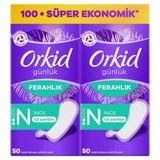 Orkid Yaprak Günlük Ped Normal Süper Ekonomik Paket 100 Adet Ped