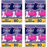 Orkid Yaprak Pamuksu Günlük Ped Deo Fresh 80 x 4 Adet Dev Ekonomi Paketi
