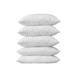 Orkide 5 Adet Antialerjik Premium Boncuk Silikon Yastık - Beyaz - 50 x 70 cm