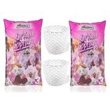 Orkide Toprağı 6 Lt ve 2 Adet Saksı 1,4 Lt - Orkide Saksısı Şeffaf - Besili Orkide Toprağı