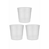 Orkide Yetiştirme Orkide Saksısı 12 Pot (0.73 LİTRE) Şeffaf (3 ADET) Yarı Saydam, Saksısı