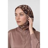 Orlienne Desen Organik Eşarp Acı Kahve