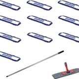 Orlon Nemli Palet Tablet Toz Toplama Statik Mop Takımı Seti - 40 Cm. 10 Moplu 1 Takım