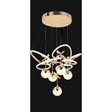 ORM Lotus 4 Toplu Kristal Led Avize Altın