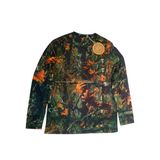 Orman Desenli Kamuflaj Sıfır Yaka Uzun Kollu Sweatshirt