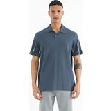 Orman Yeşili Kol Baskı Detaylı Polo Yaka Standart Form Erkek T-shirt - 88240