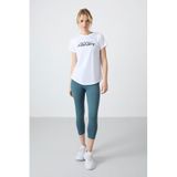 Orman Yeşili Yüksek Bel Slim Fit Dar Paça Kadın Kapri Tayt - 93097