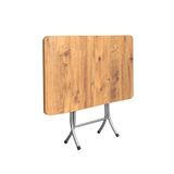 ORMANCA Katlanır Kırma Atlantik Çam 60x90 Katlanabilir Masa