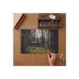 Ormandaki Tahta Ev Tasarımı 240 Parça Ahşap Puzzle Ahşap Kutuda MP03205