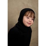Örme Çocuk Balaclava Bere Siyah - 4 - 9 Yaş