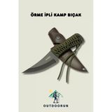 Örme Ipli Kamp Bıçak - 22,5 Cm