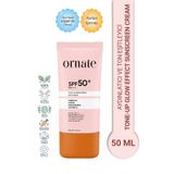 Ornate Aydınlatıcı, Ton Eşitleyici, Glow Effect Hibiskus, Pitaya ve Centella SPF50+ Güneş Kremi 50 ml