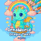 OrnaWorld: Dragon Tales: Thick Line Dragon Coloring Book for Kids, Teens and Adults – Stress Relief, Art Therapy and Relaxation