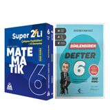 Örnek Akademi 6. Sınıf Süper İkili Matematik Ve Eker Test Din Kültürü Dinlendiren Konu Anlatımlı Defter Seti 2 Kitap
