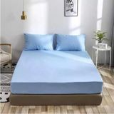 Örnek Yorgan Akfil %100 Pamuk Tek Kişilik Lastikli Çarşaf + Yastık Kılıfı 100 x 200 cm - 100x200 - Mavi
