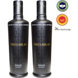Oro di Milas Organik Premium Reserve Memecik Natürel Sızma Zeytinyağı, Erken Hasat Soğuk Sıkım, 600+ mg/kg Yüksek Polifenol, 2025/2026 Hasat, AB PDO Tescilli, Uluslararası Ödüllü, 2x500 mL