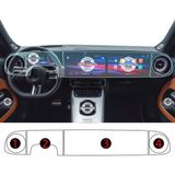 OROEL OTOMOTİV Mercedes Glb Uyumlu Dijital Gösterge ve Navigasyon 9h Nano Ekran Koruyucu 4'lü Set 2026-2027