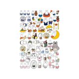Ororabutik Miffy Tatlı Tavşan Sticker Seti - Etiket Seti Scrapbook Bullet Journal