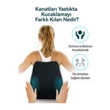 ORPEDOX Ergonomik Bel Desteği Minderi, Araba Koltuğu için Hafızalı Köpük Sırt Desteği, Ofis Koltuğu