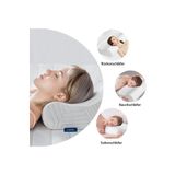 ORPEDOX Mega Boy Ortopetik Visco Yastık Boyun Fıtığı Boyun Düzleşmesi Için Visco Yastık 60x40x14/12 Cm