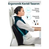 ORPEDOX Ortopedik %100 Visco Anatomik Bel Yastığı Sırt Minderi Visco Sandalye Ofis Koltuğu Ayarlanabilir