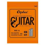 Orphee Nx-5 Klasik Gitar La (A) Teli - 5. Tel (Aksesuar - Yedek Tek Tel) | Gümüş Kaplama Çelik Çekirdek Sargı, Dengeli Bas Karakteri Ve Uzun Ömürlü Kullanım | Uyum: Tüm Klasik Gitarlar