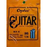 Orphee Nx-6 Klasik Gitar Mi (E) Teli - 6. Tel (Aksesuar - Yedek Tek Tel) | Gümüş Kaplama Bakır Sargı, Yüksek Karbonlu Çelik Çekirdek, Derin Ve Güçlü Bas Karakteri | Uyum: Tüm Standart Klasik Gitarlar