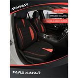 Orqide Betelgeuse Kırmızı Serisi Opel Astra G Hb Model Oto Koltuk Kılıfı - 01-Siyah