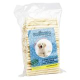 Orqinel 100’lü burgu çubuk beyaz sütlü 500gr %100 sığır derisi köpek kemiği ve ödülü
